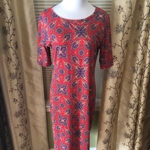 LuLaRoe Julia Pencil Dress - Size L. EUC.